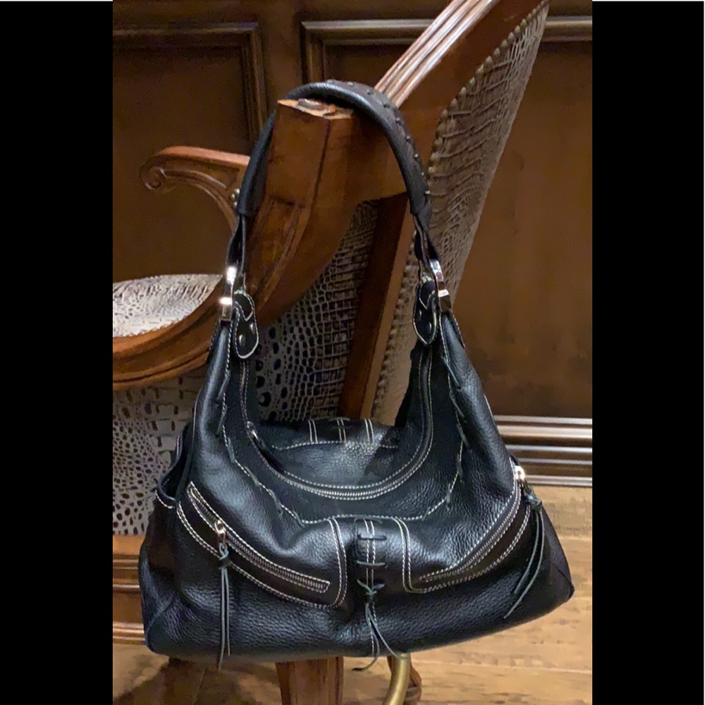 TOD’S Black Leather Bag - Picture 1 of 6